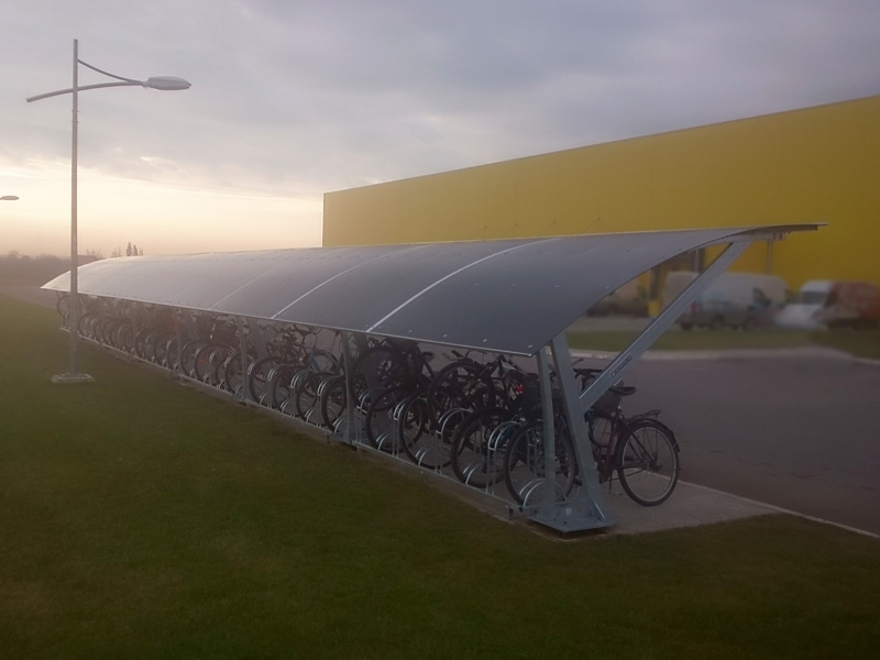 Bucan Systems - bicycle parking shelters